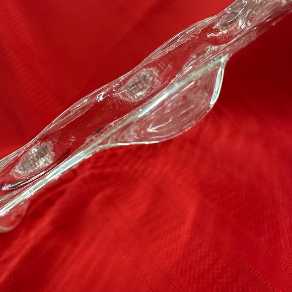 70’s Federal Glass Cake Stand - Sunflowers Bubble - Tri-footed! - Picture 4 of 4